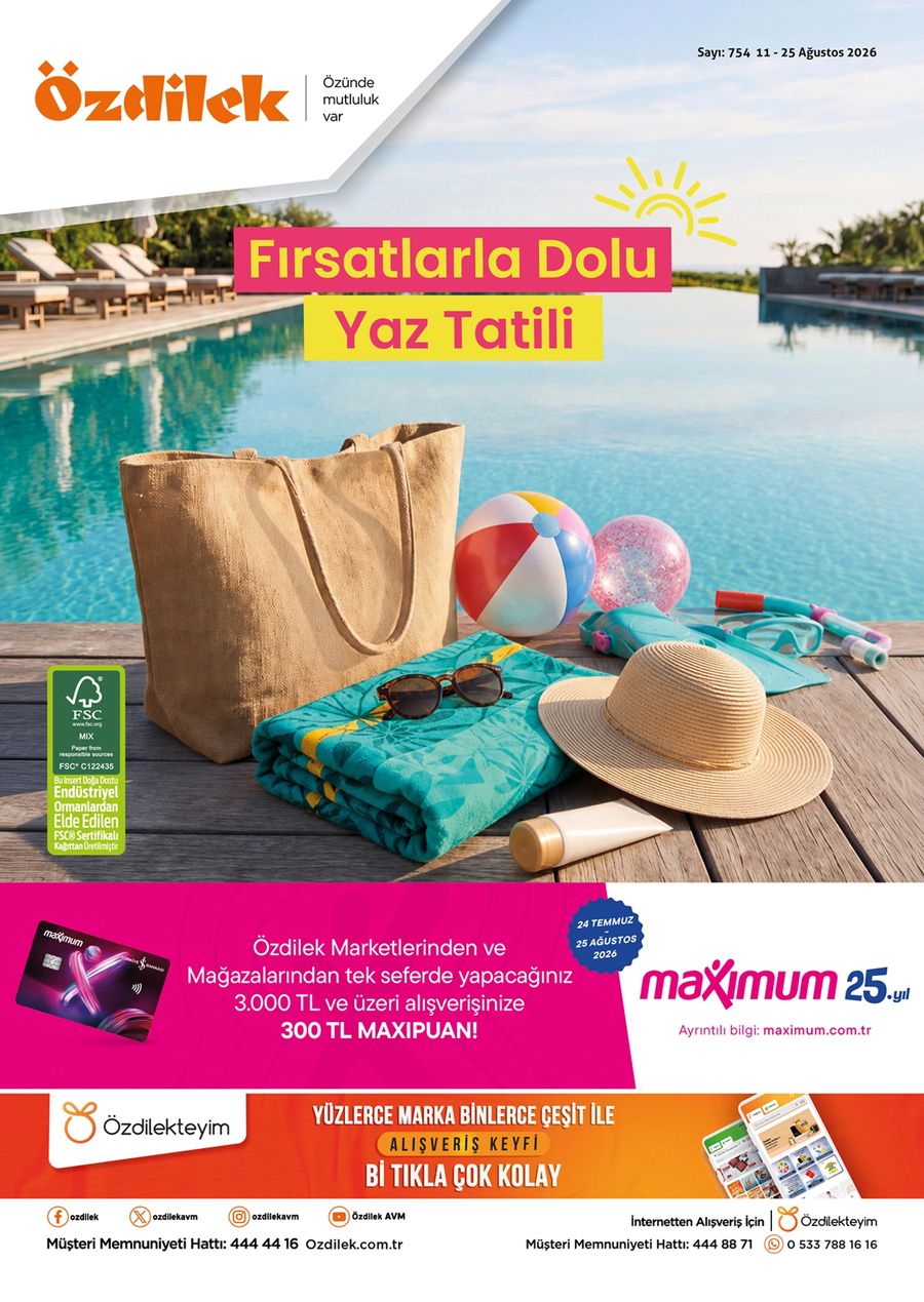 11 Ağustos Özdilekteyim Kataloğu 2026 Sayfa 1