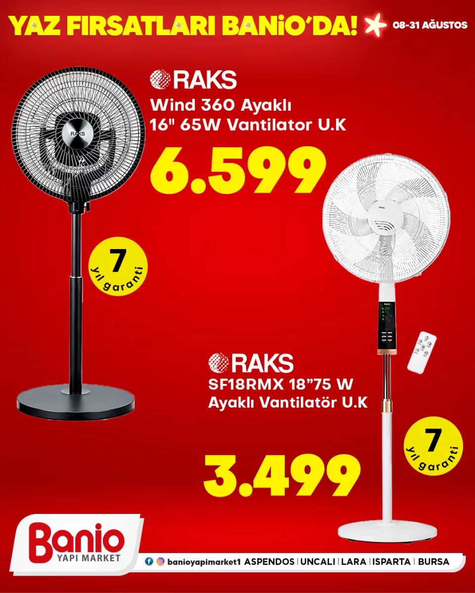 8 Ağustos Banio Yapı Market Kataloğu 2026 Sayfa 8