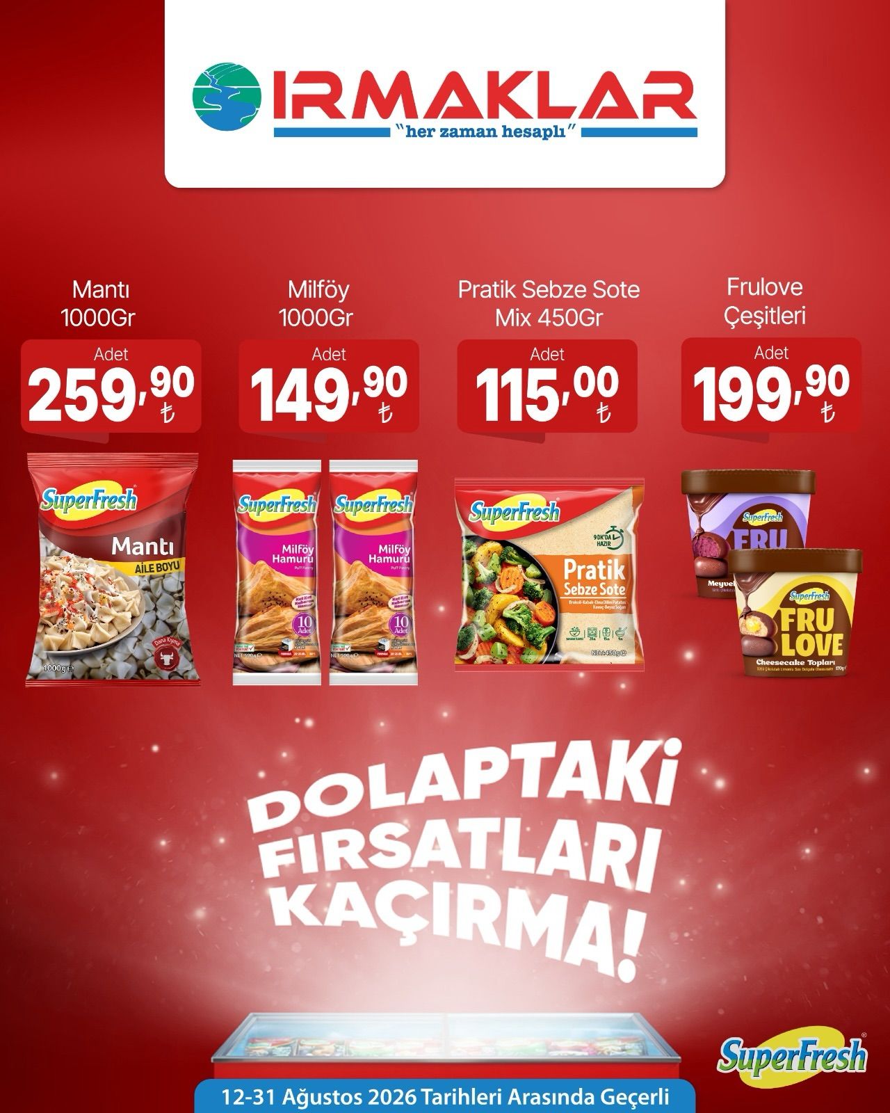 12 Ağustos Irmaklarmarket Kataloğu 2026 Sayfa 2