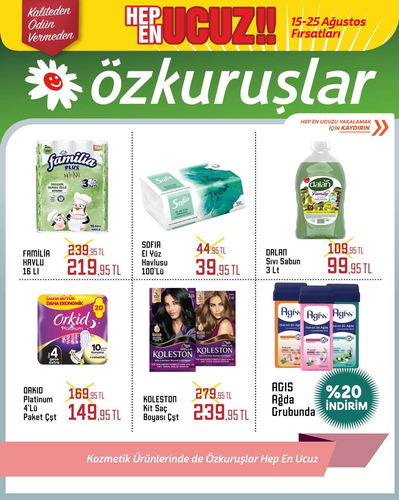 15 Ağustos Ozkuruslar Kataloğu 2026 Sayfa 1