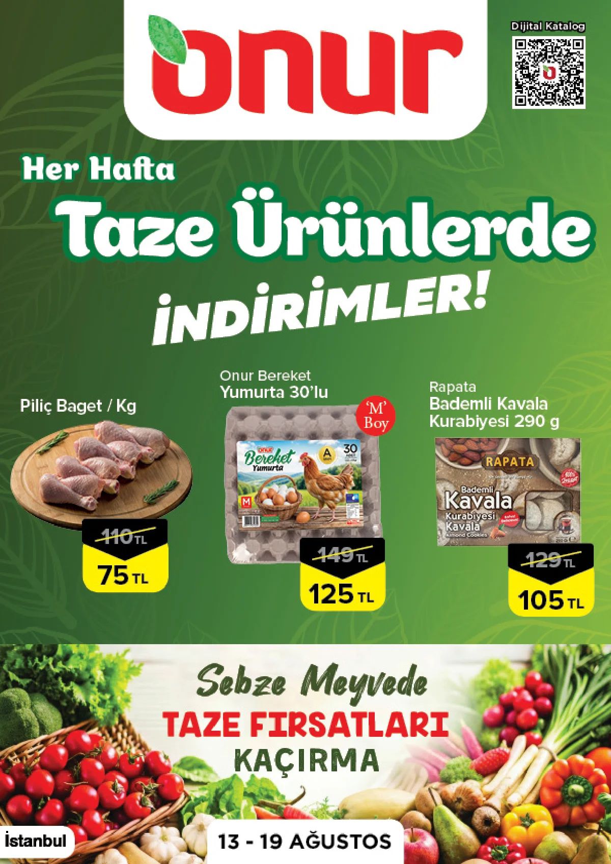 13 Ağustos Onurmarket Kataloğu 2026 Sayfa 1
