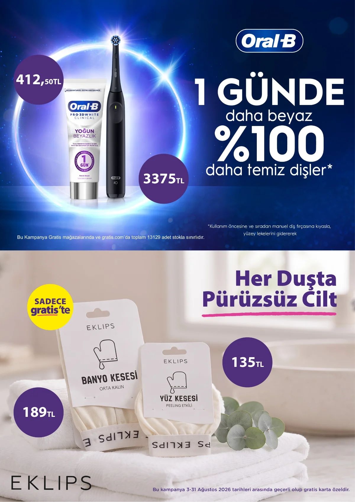 3 Ağustos Gratis Kataloğu 2026 Sayfa 50