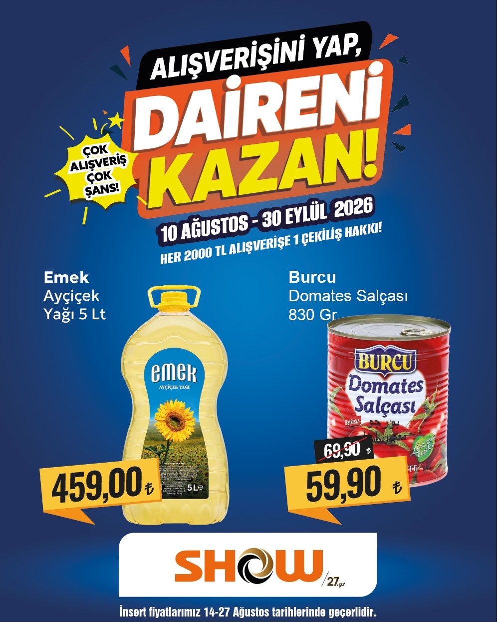 10 Ağustos Showhipermarket Kataloğu 2026 Sayfa 1