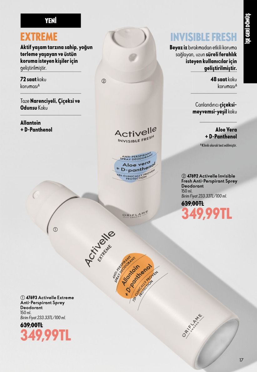 1 Eylül Oriflame Kataloğu 2026 Sayfa 17