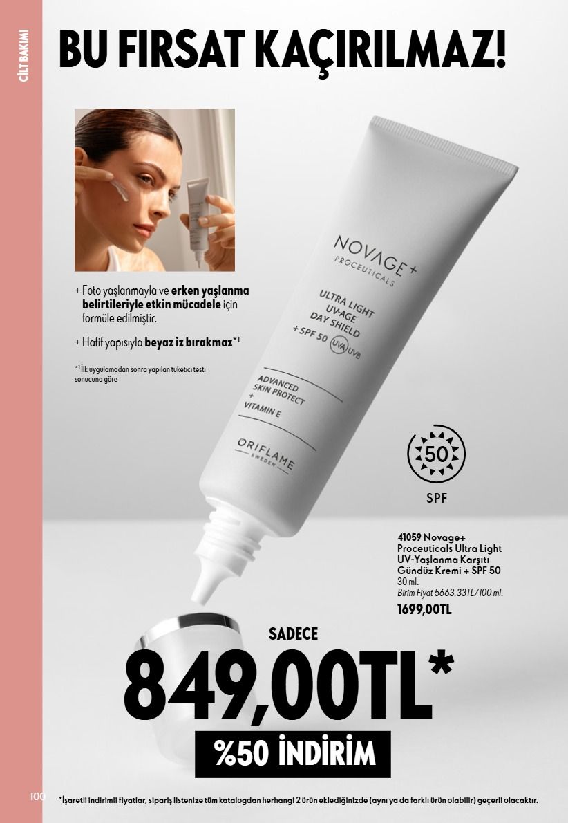 1 Eylül Oriflame Kataloğu 2026 Sayfa 100