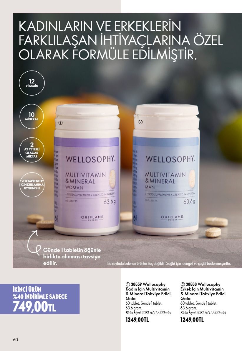 1 Eylül Oriflame Kataloğu 2026 Sayfa 60