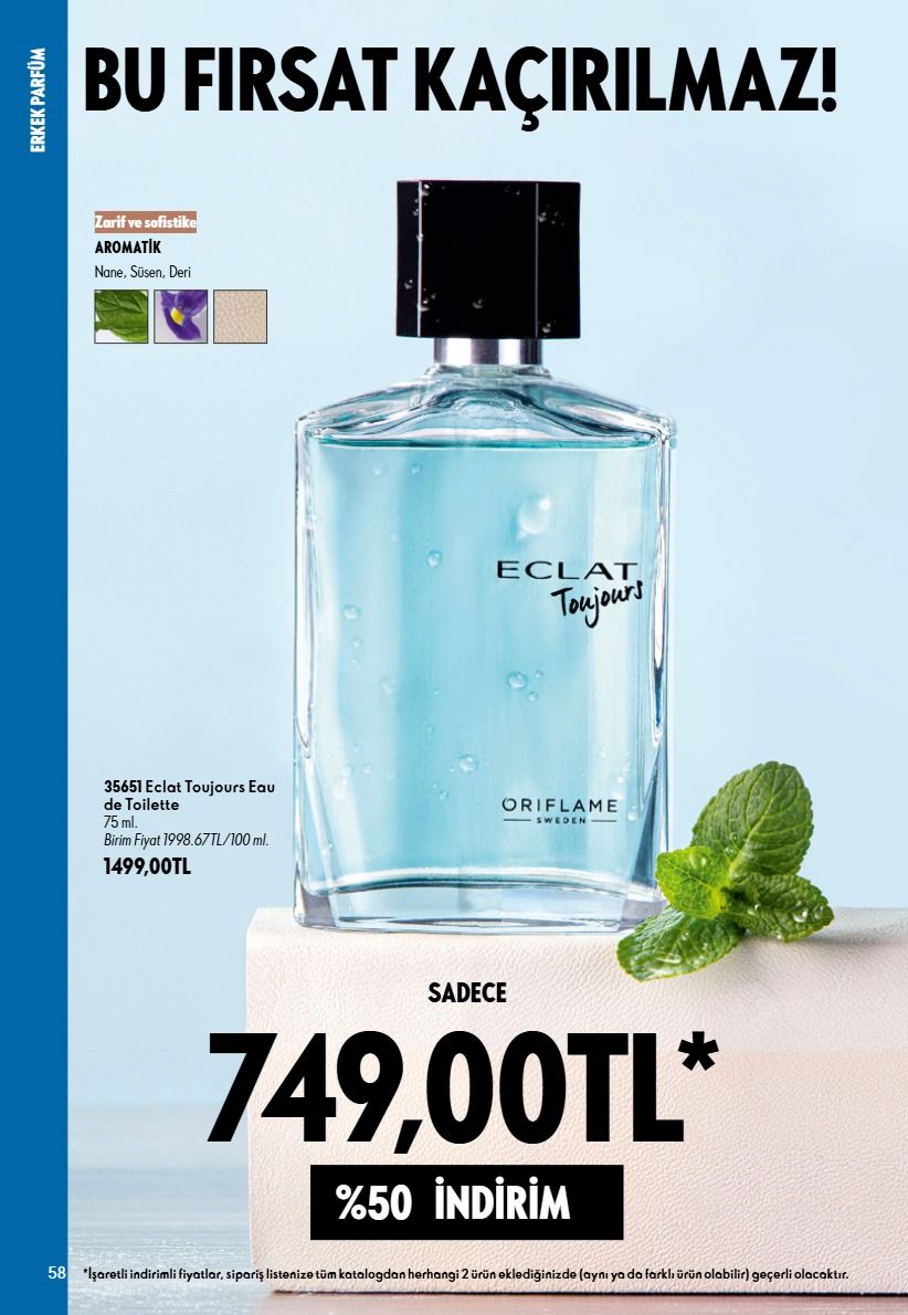 1 Eylül Oriflame Kataloğu 2026 Sayfa 58