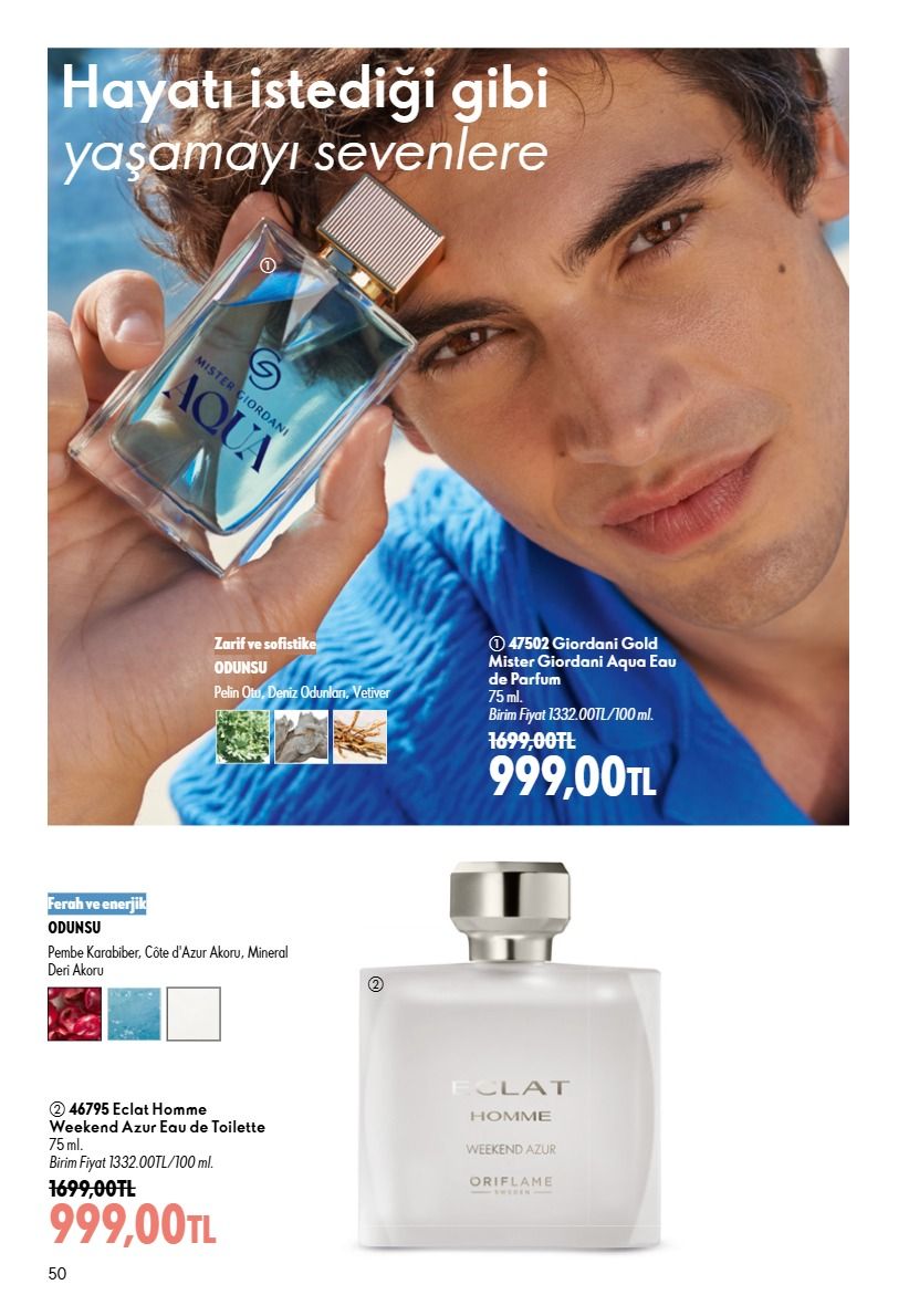 1 Eylül Oriflame Kataloğu 2026 Sayfa 50