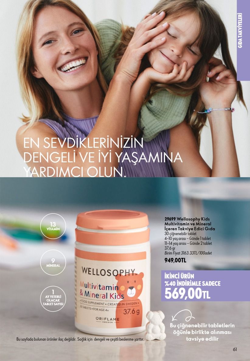 1 Eylül Oriflame Kataloğu 2026 Sayfa 61