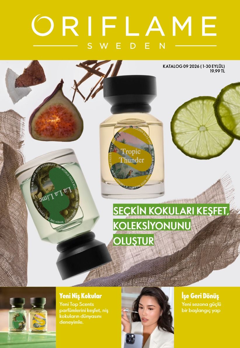 1 Eylül Oriflame Kataloğu 2026 Sayfa 1