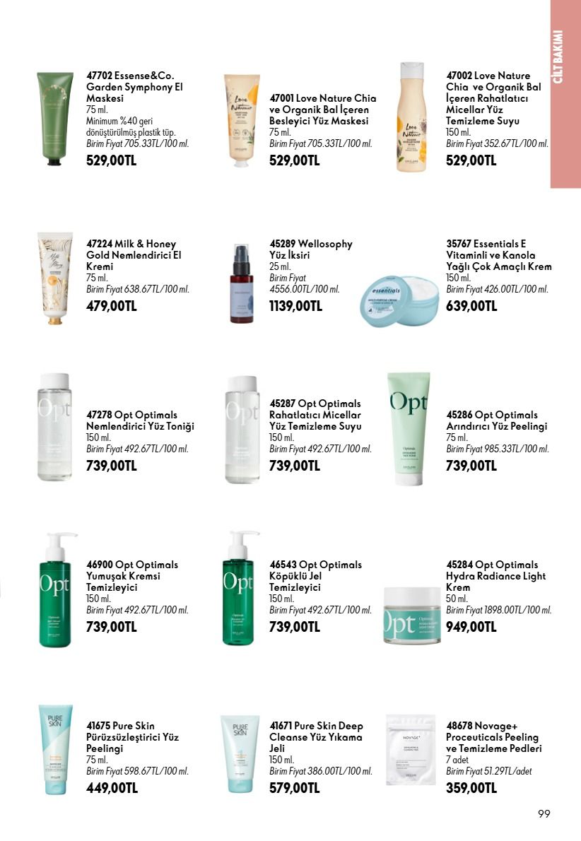1 Eylül Oriflame Kataloğu 2026 Sayfa 99