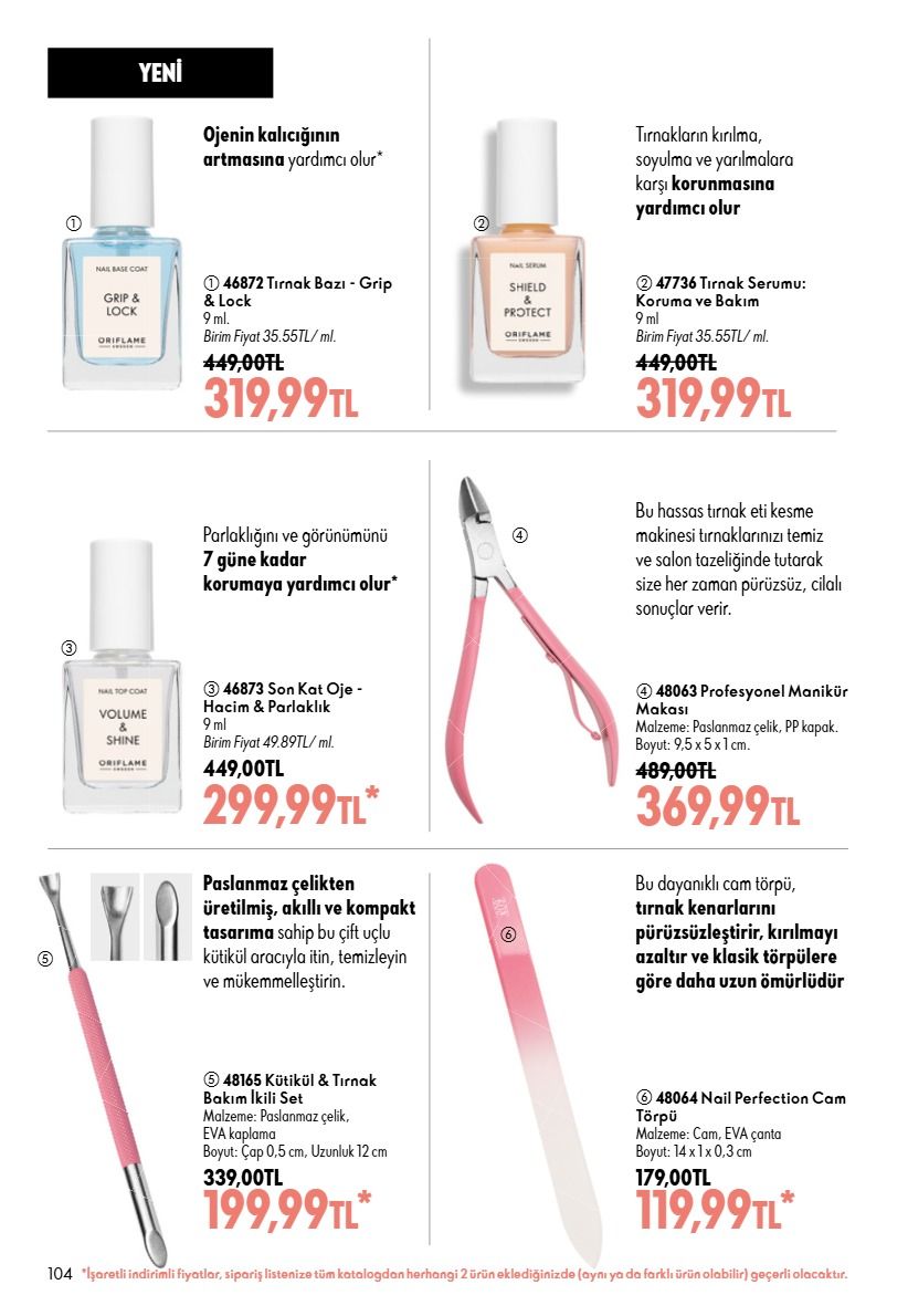 1 Eylül Oriflame Kataloğu 2026 Sayfa 104