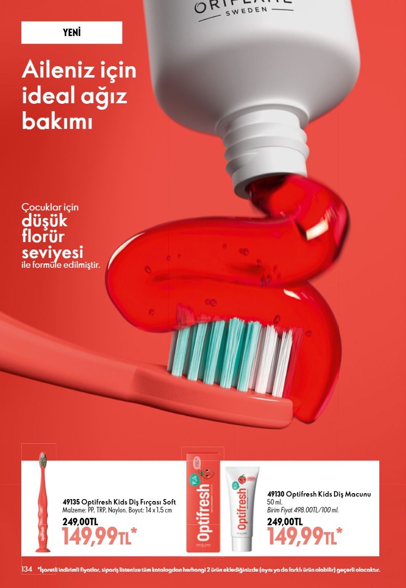 1 Eylül Oriflame Kataloğu 2026 Sayfa 134