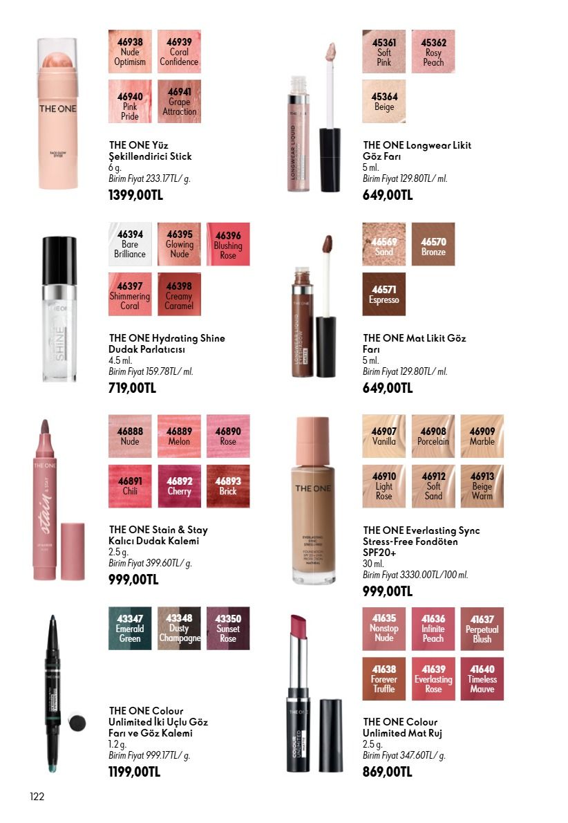 1 Eylül Oriflame Kataloğu 2026 Sayfa 122