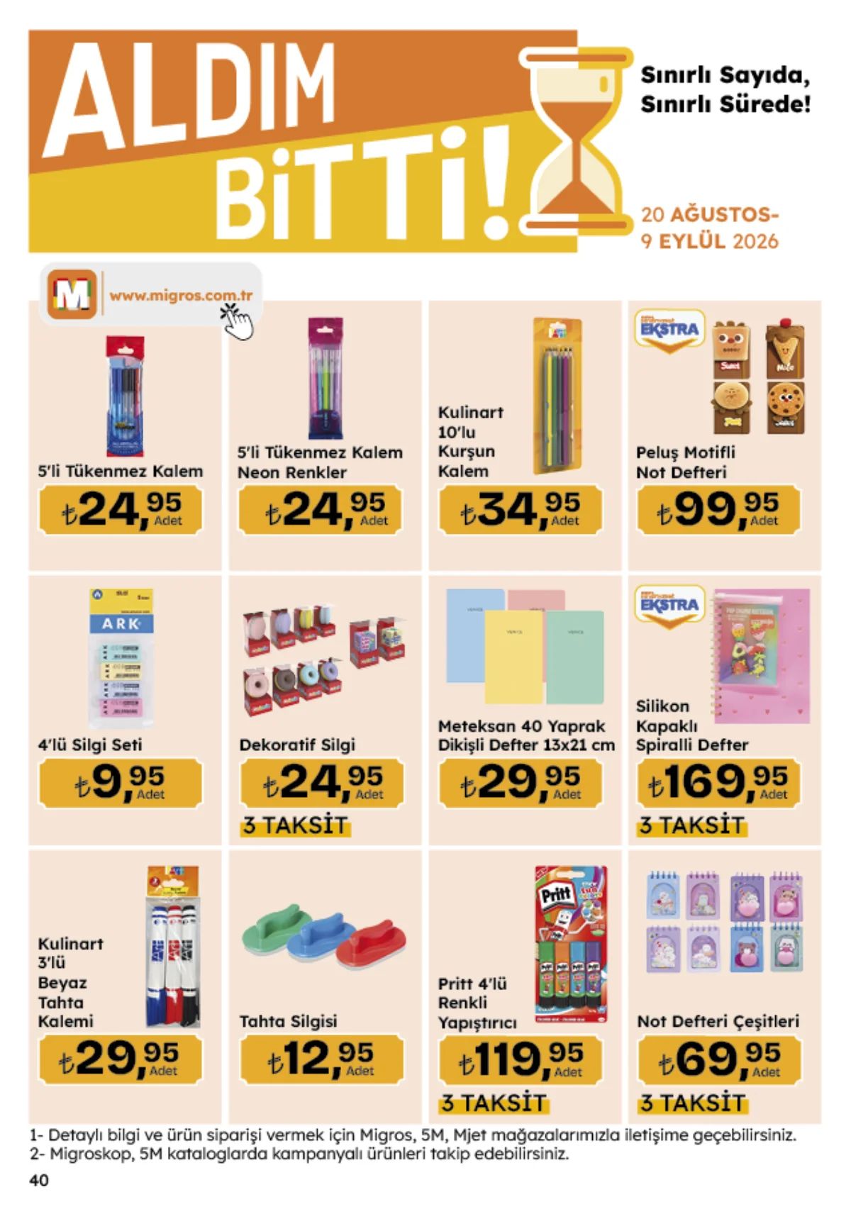 20 Ağustos Migros Kataloğu 2026 Sayfa 159