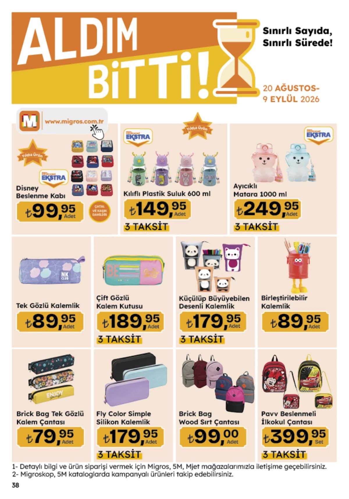 20 Ağustos Migros Kataloğu 2026 Sayfa 157