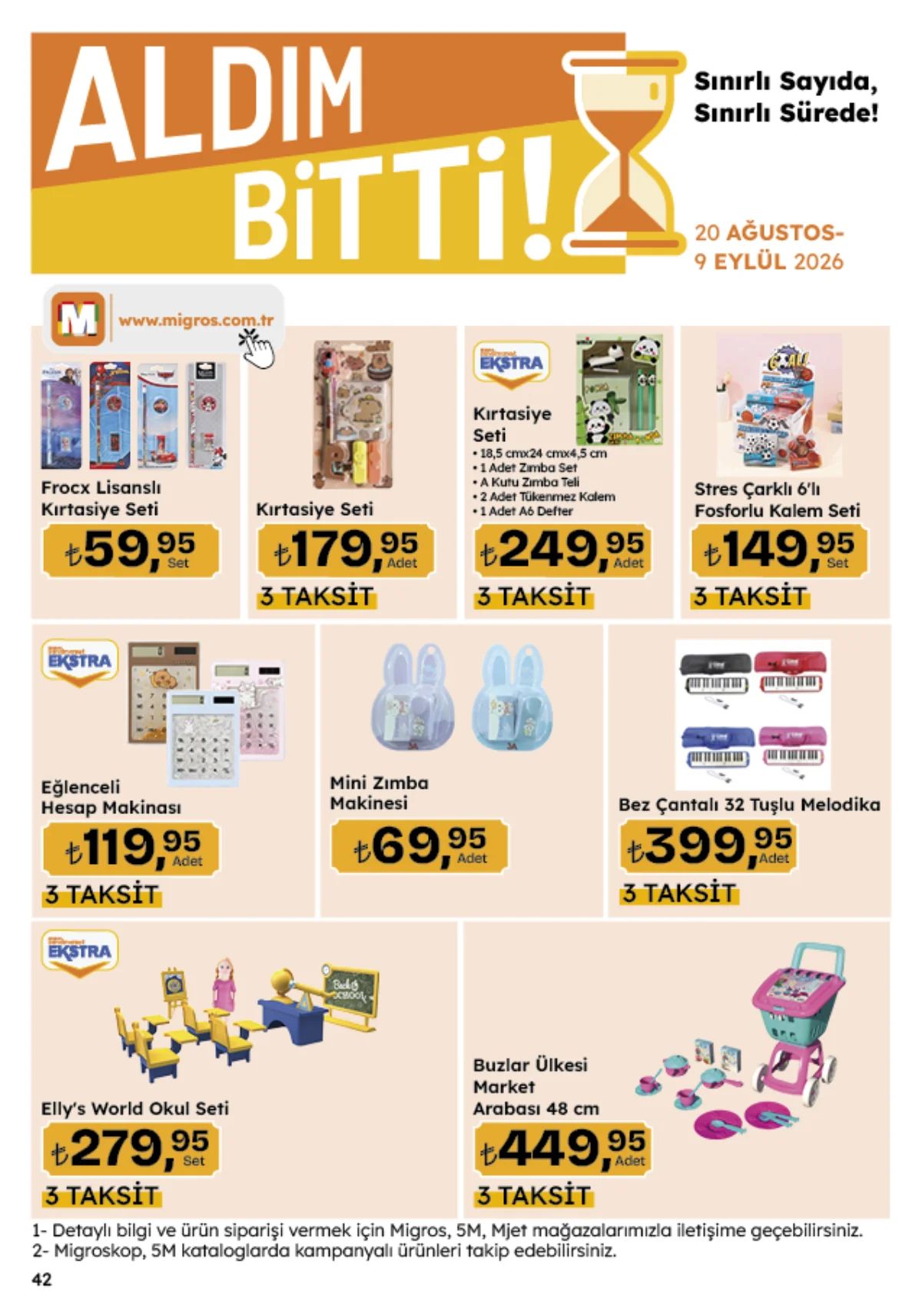 20 Ağustos Migros Kataloğu 2026 Sayfa 42