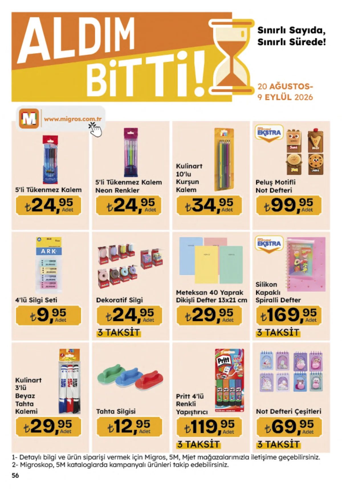 20 Ağustos Migros Kataloğu 2026 Sayfa 56