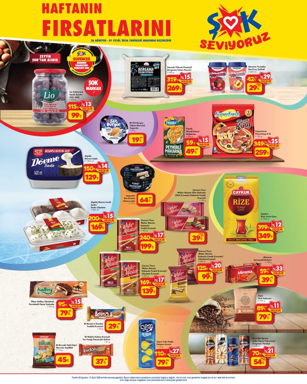 26 Ağustos Şok Market Online Kataloğu 2026 Sayfa 1