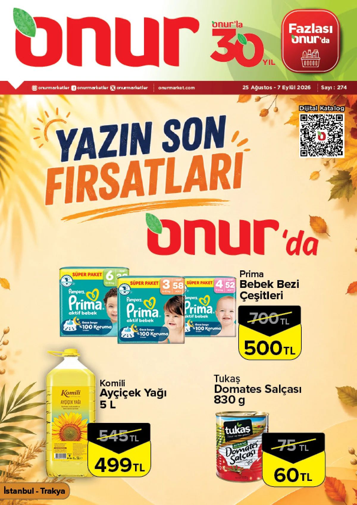 25 Ağustos Onurmarket Kataloğu 2026 Sayfa 1