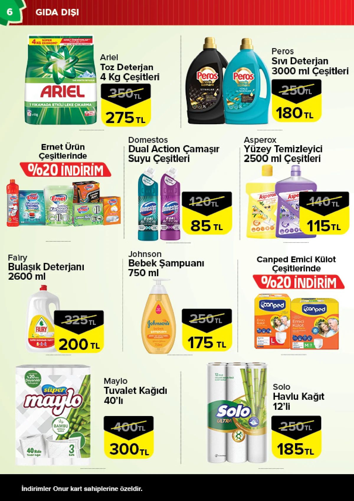 25 Ağustos Onurmarket Kataloğu 2026 Sayfa 6