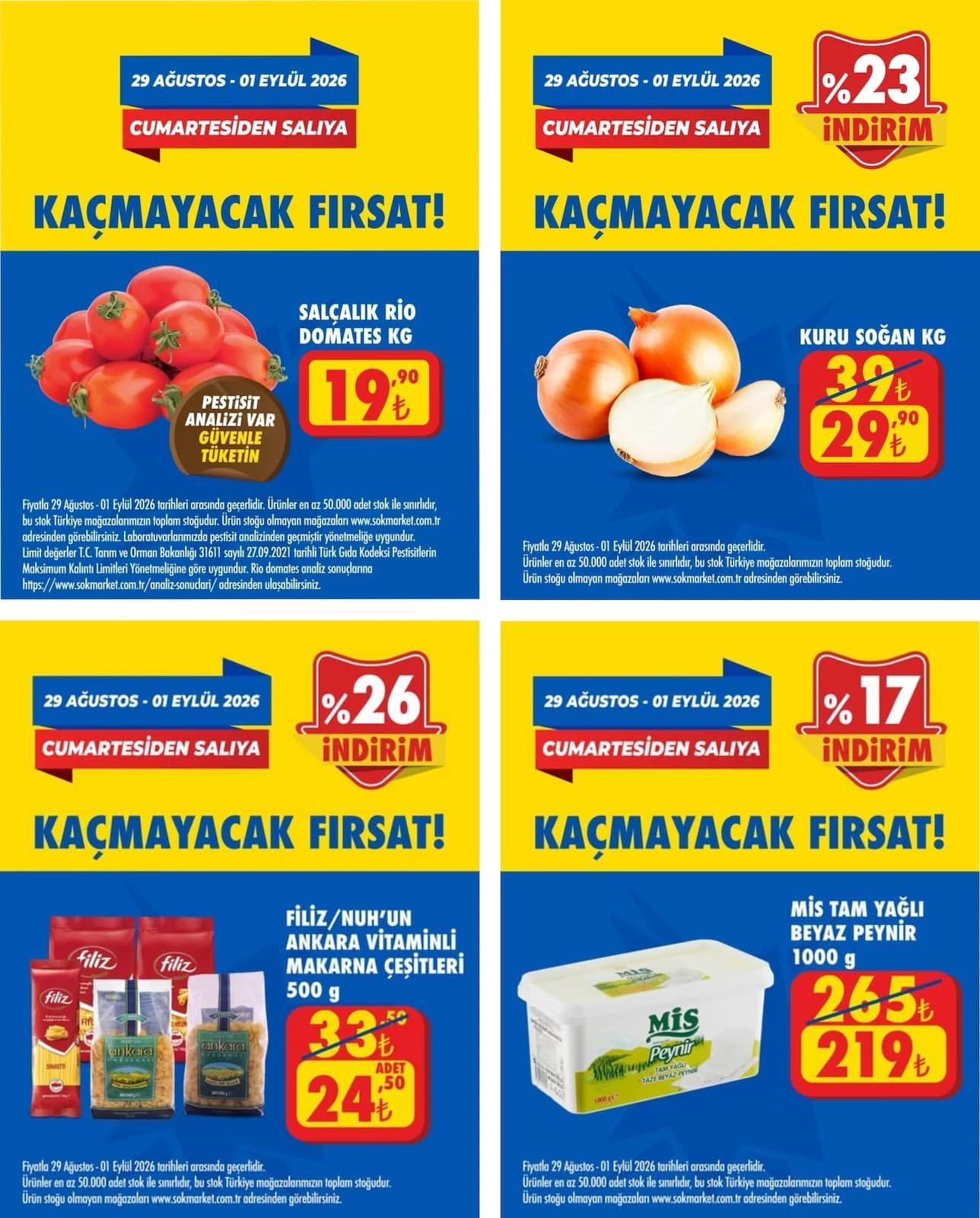 29 Ağustos Şok Market Online Kataloğu 2026 Sayfa 1