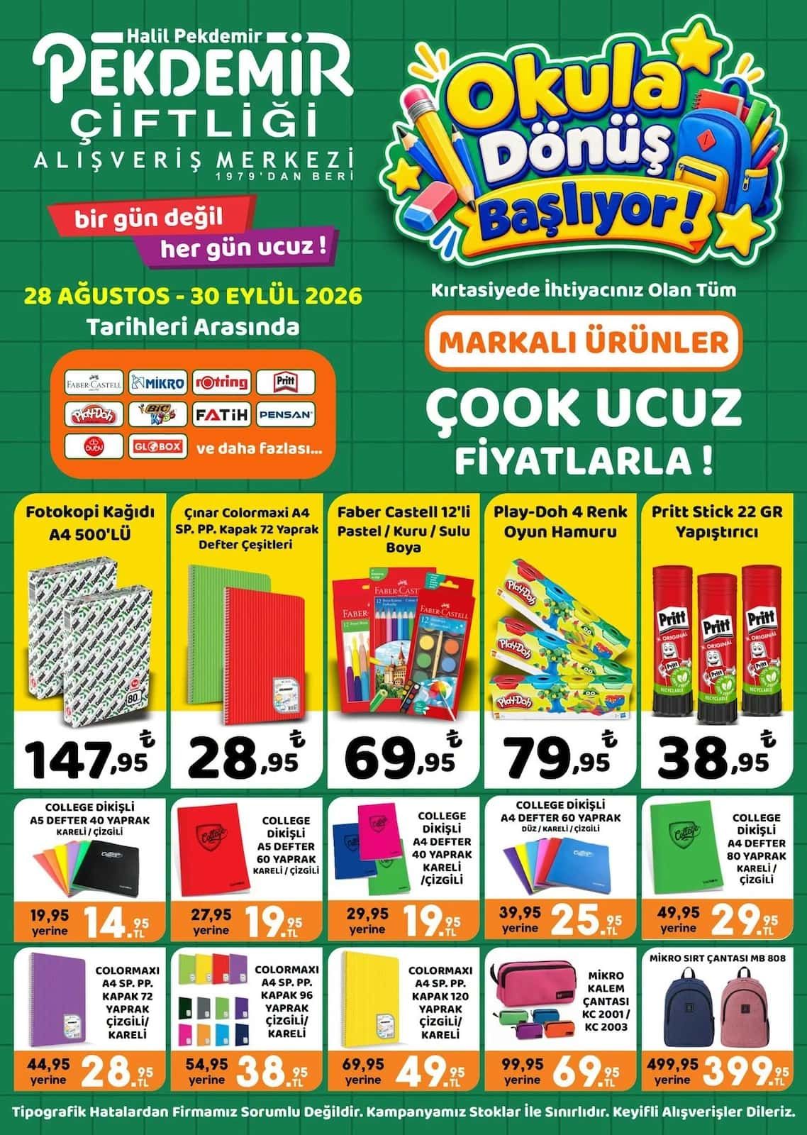 28 Ağustos Pekdemir Kataloğu 2026 Sayfa 1