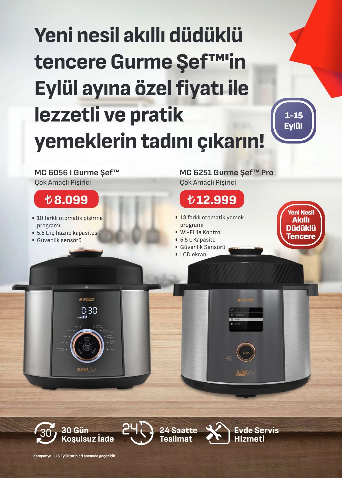 1 Eylül Arçelik Kataloğu 2026 Sayfa 55