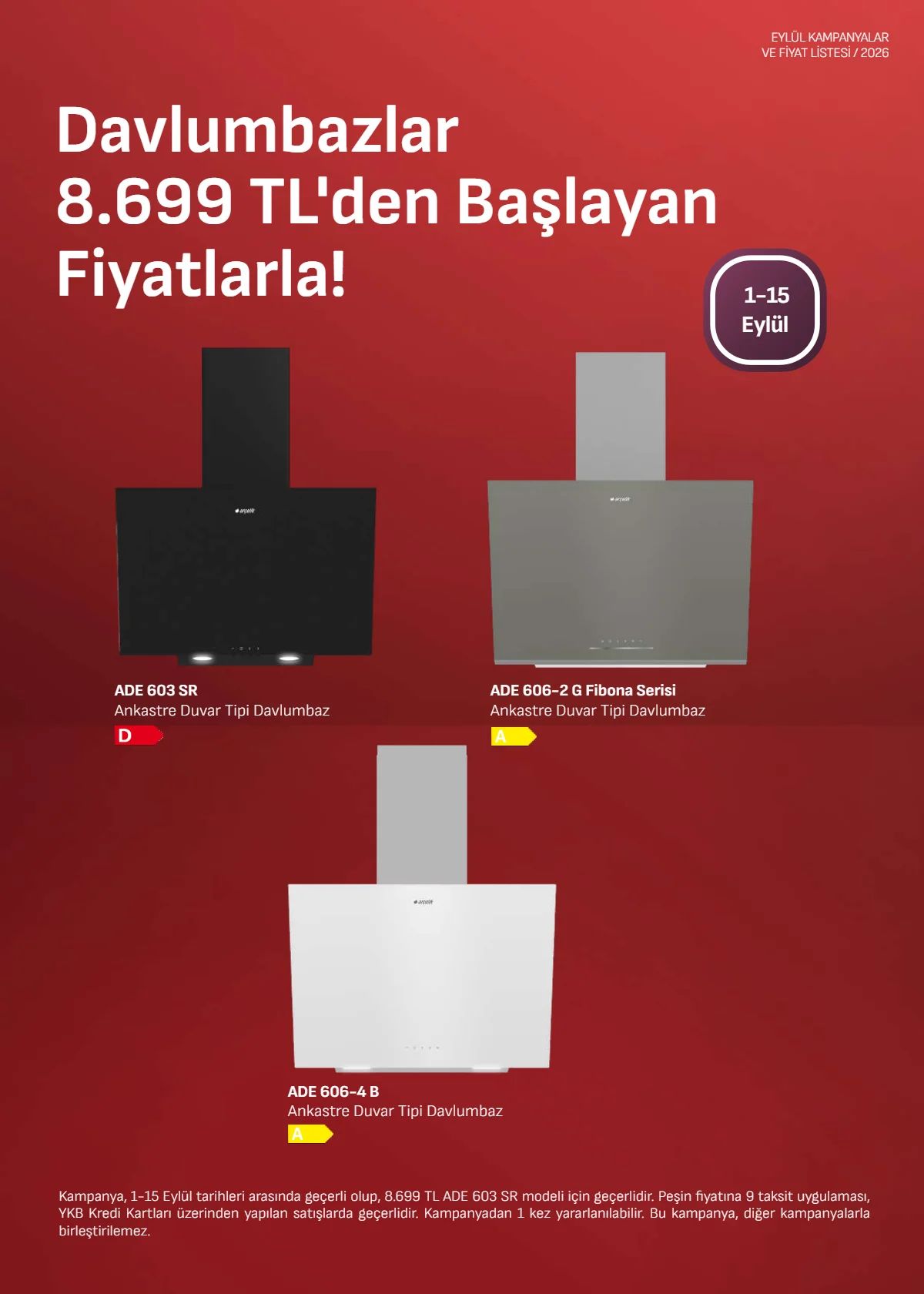 1 Eylül Arçelik Kataloğu 2026 Sayfa 5