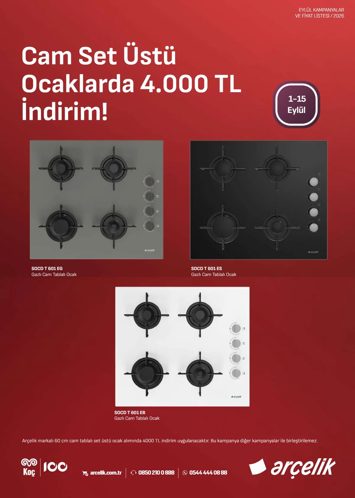 1 Eylül Arçelik Kataloğu 2026 Sayfa 4