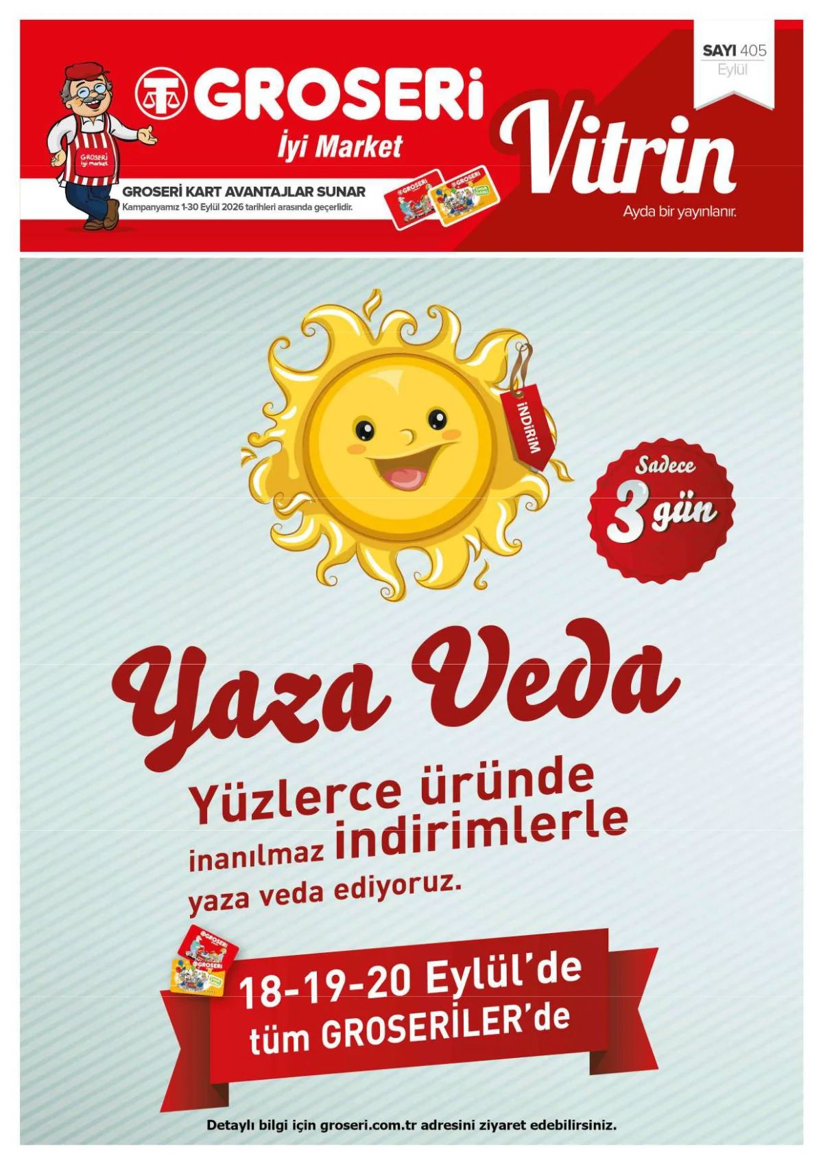 1 Eylül Groseri Kataloğu 2026 Sayfa 1