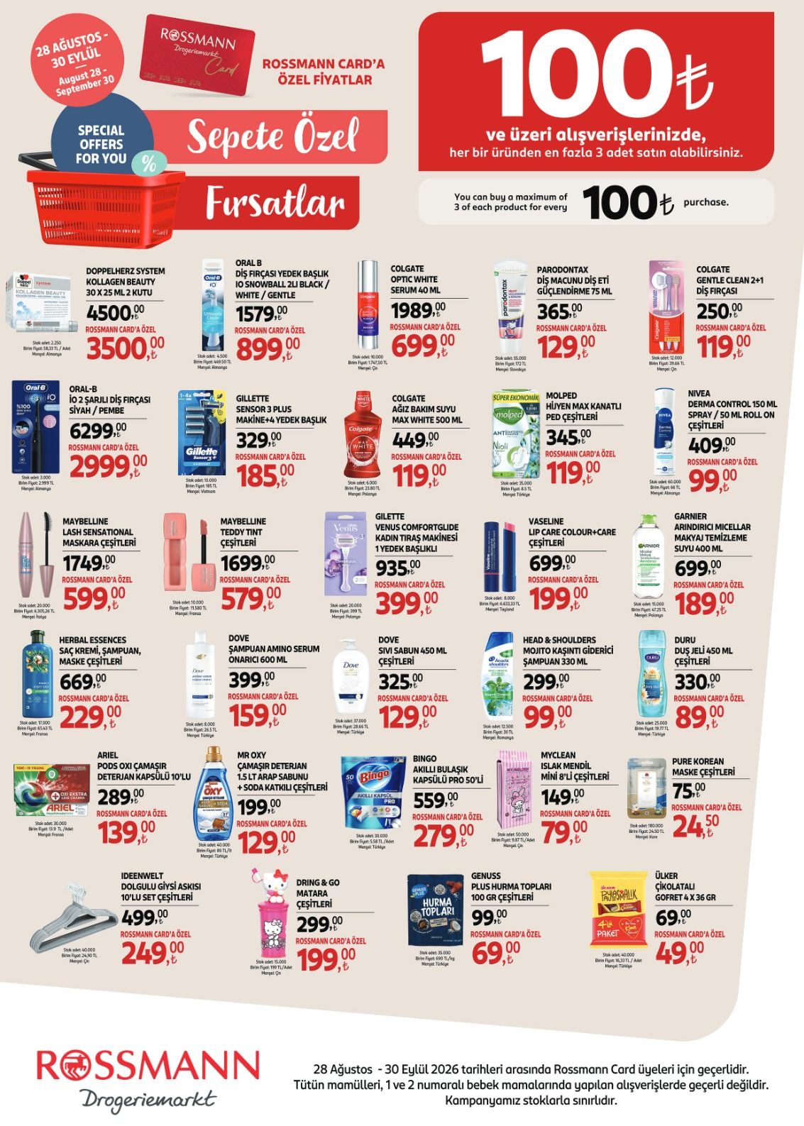 28 Ağustos Rossmann Kataloğu 2026 Sayfa 6