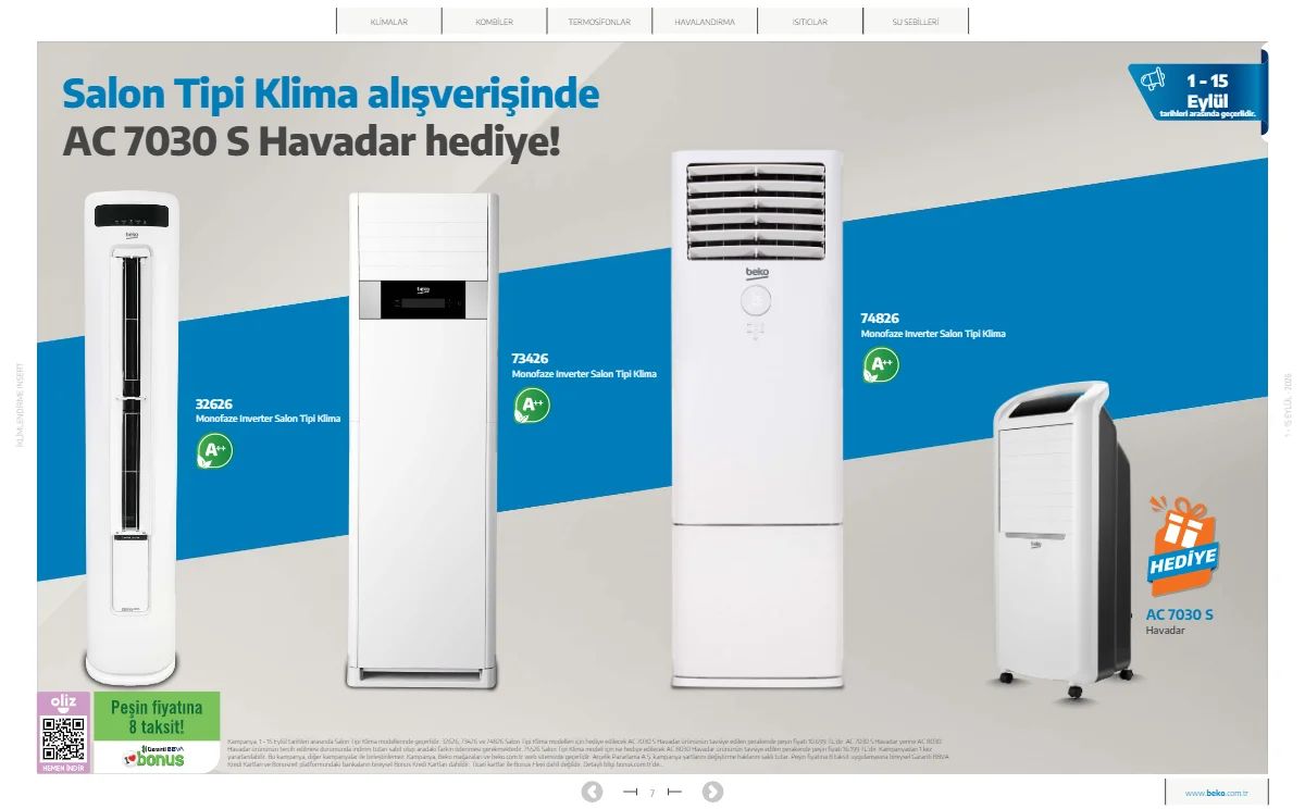 1 Eylül Beko Kataloğu 2026 Sayfa 7