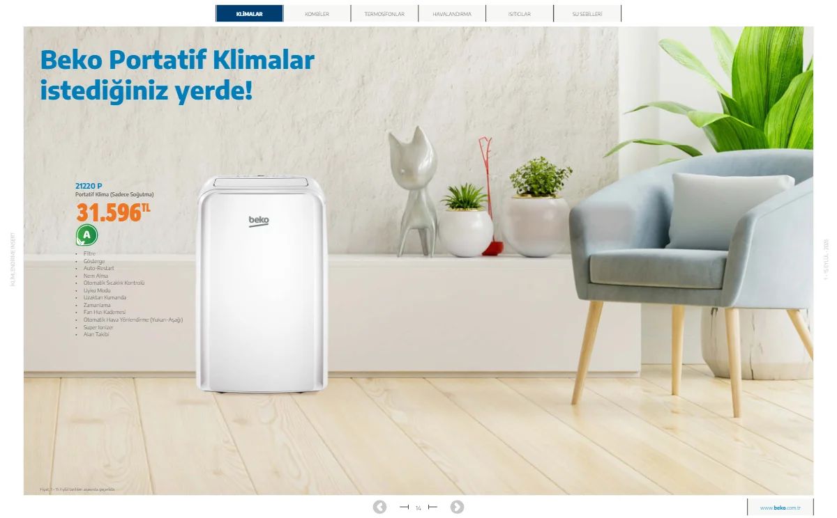 1 Eylül Beko Kataloğu 2026 Sayfa 14