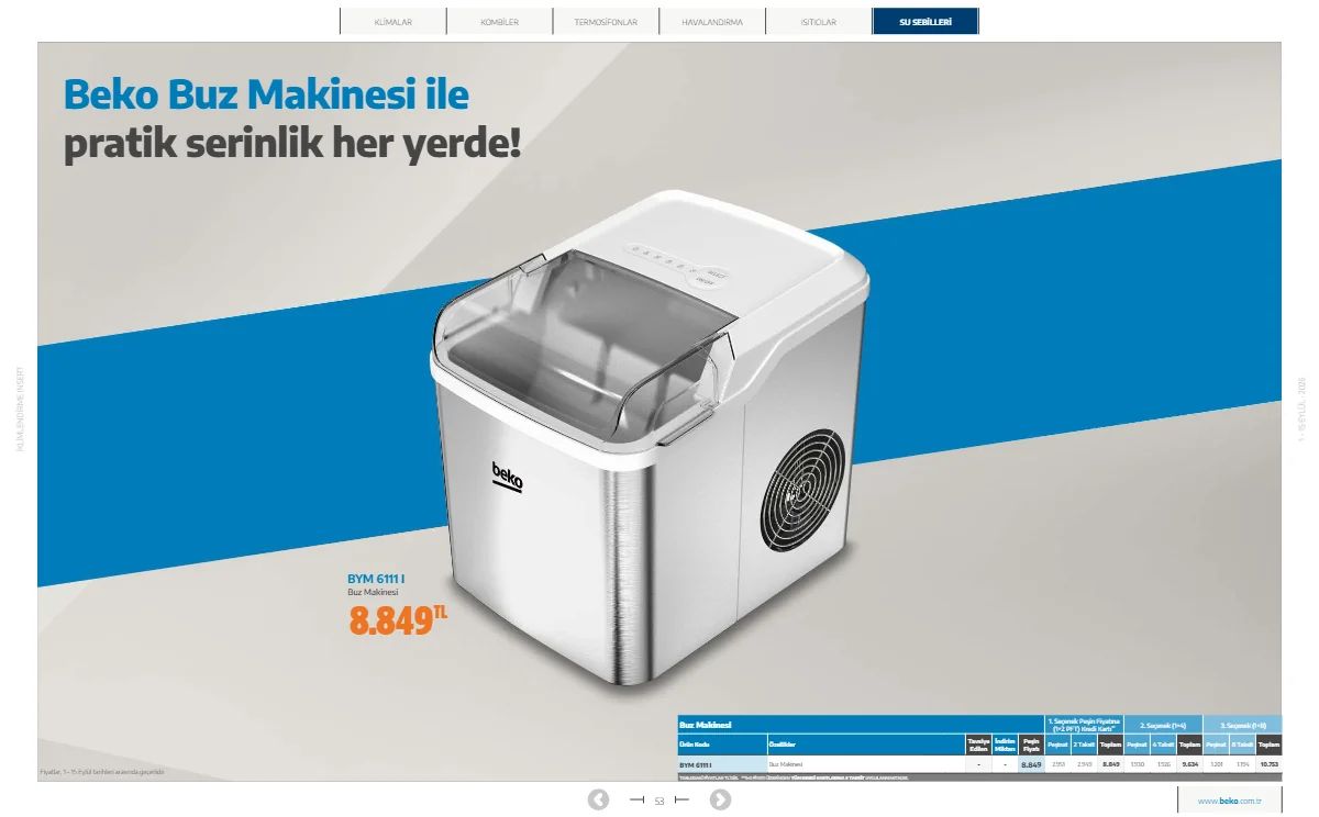 1 Eylül Beko Kataloğu 2026 Sayfa 53
