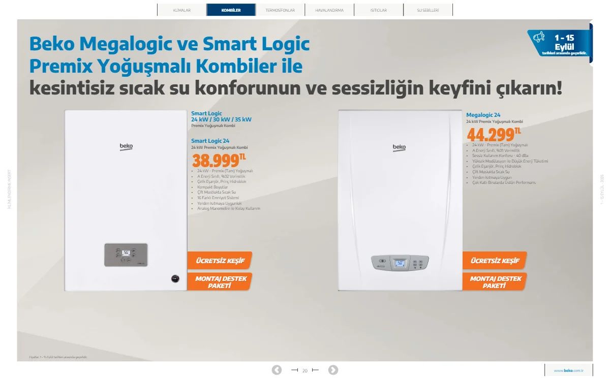 1 Eylül Beko Kataloğu 2026 Sayfa 20