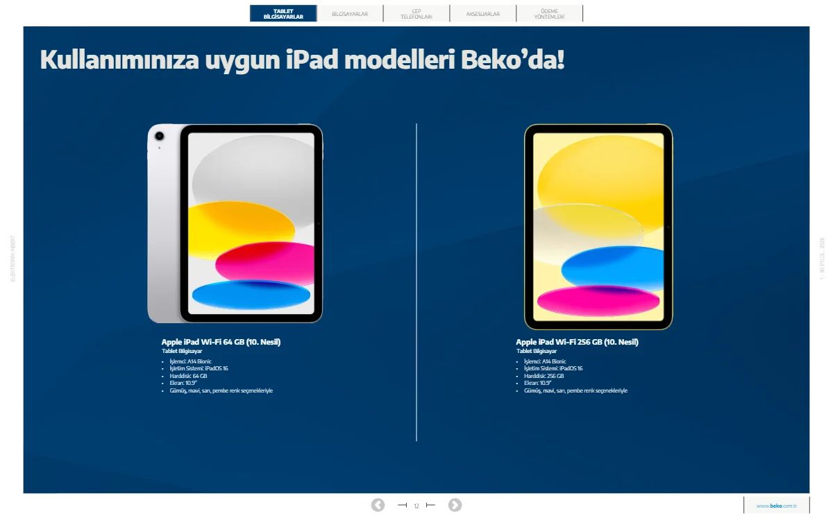 1 Eylül Beko Kataloğu 2026 Sayfa 12