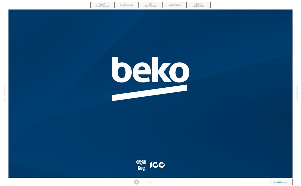 1 Eylül Beko Kataloğu 2026 Sayfa 41