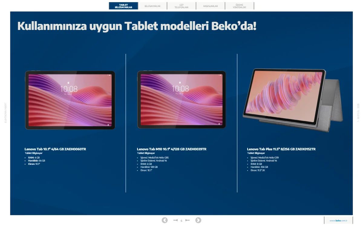 1 Eylül Beko Kataloğu 2026 Sayfa 6