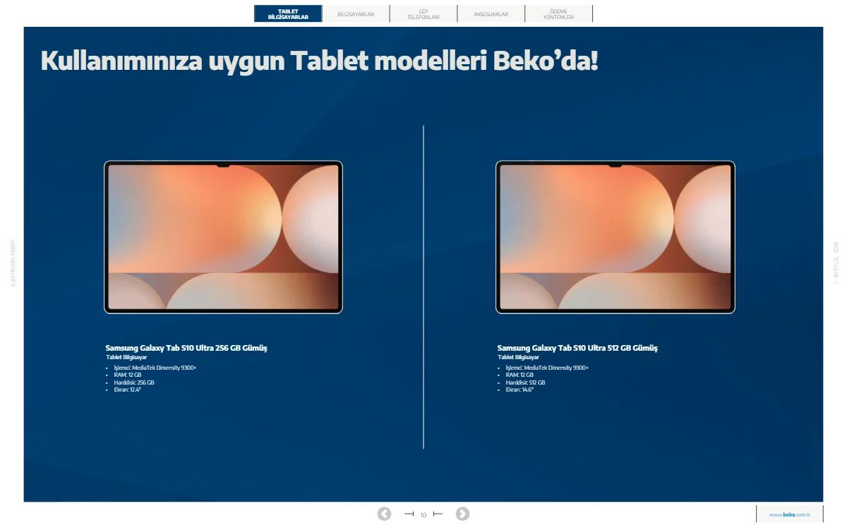 1 Eylül Beko Kataloğu 2026 Sayfa 10