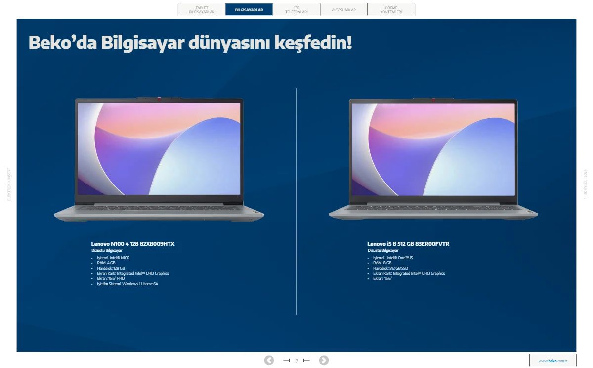 1 Eylül Beko Kataloğu 2026 Sayfa 17