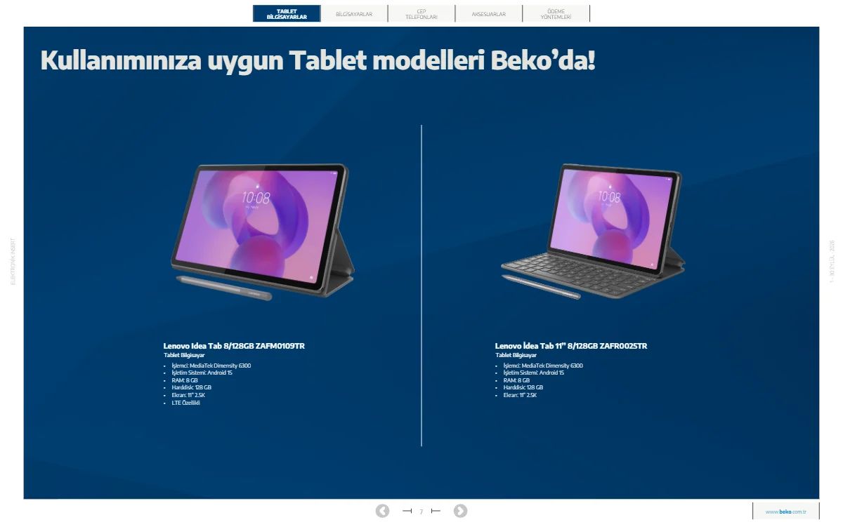 1 Eylül Beko Kataloğu 2026 Sayfa 7