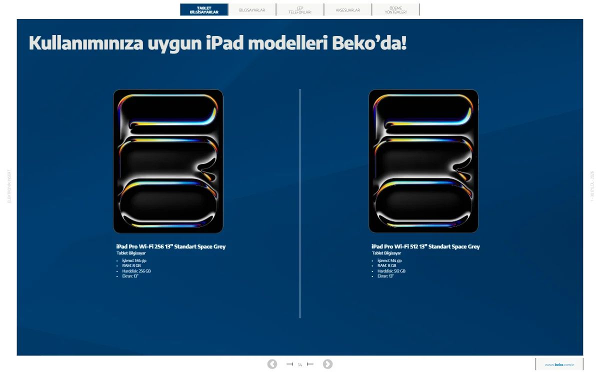 1 Eylül Beko Kataloğu 2026 Sayfa 14