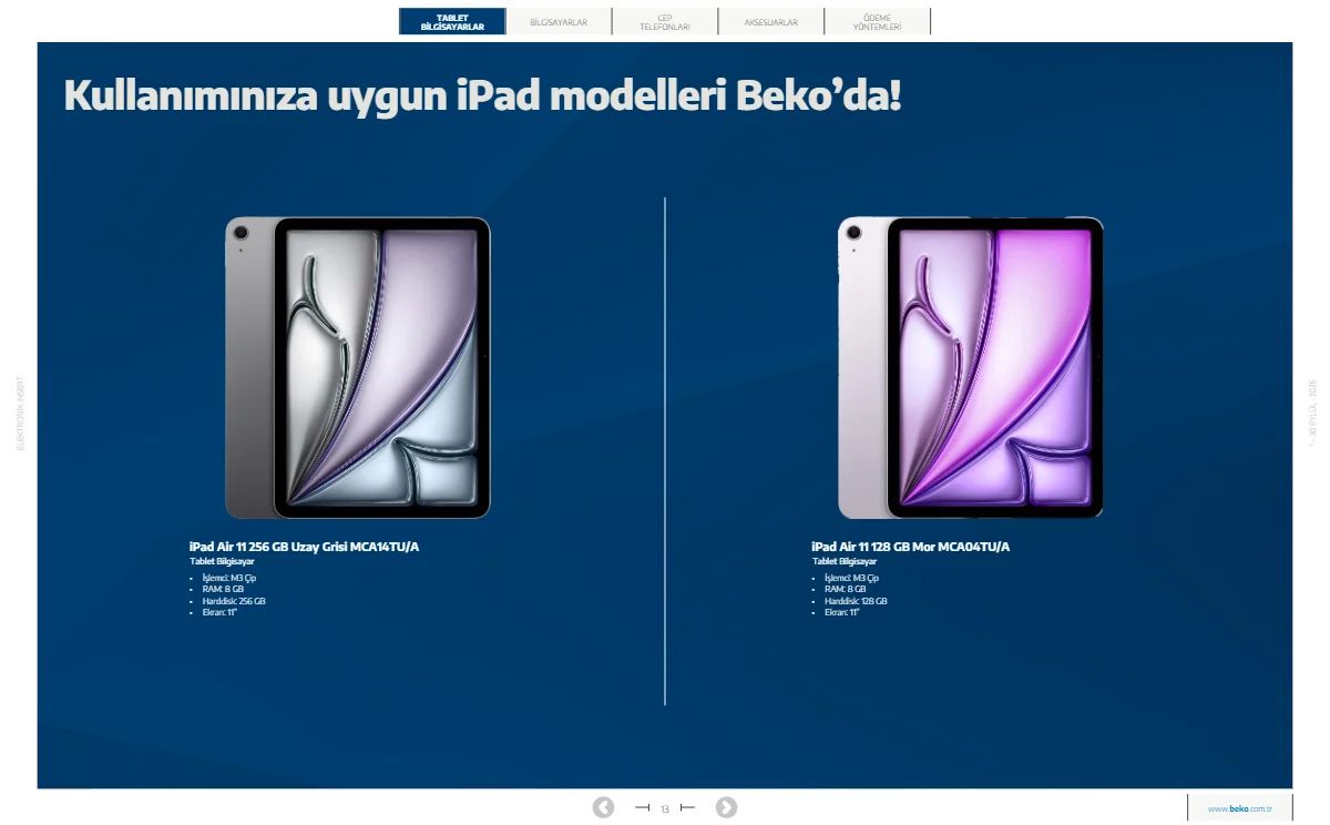 1 Eylül Beko Kataloğu 2026 Sayfa 13