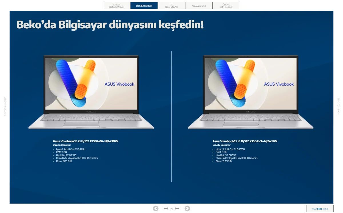 1 Eylül Beko Kataloğu 2026 Sayfa 19