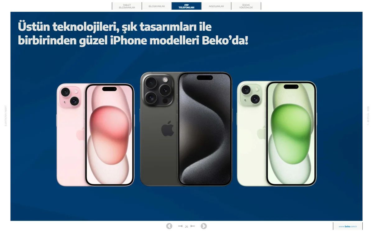 1 Eylül Beko Kataloğu 2026 Sayfa 26
