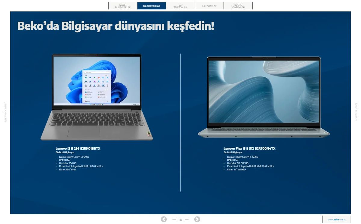 1 Eylül Beko Kataloğu 2026 Sayfa 18