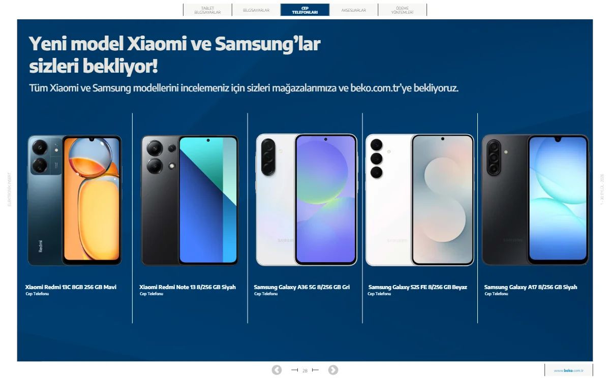 1 Eylül Beko Kataloğu 2026 Sayfa 28