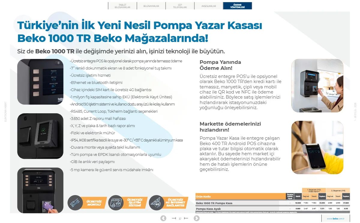 1 Eylül Beko Kataloğu 2026 Sayfa 37