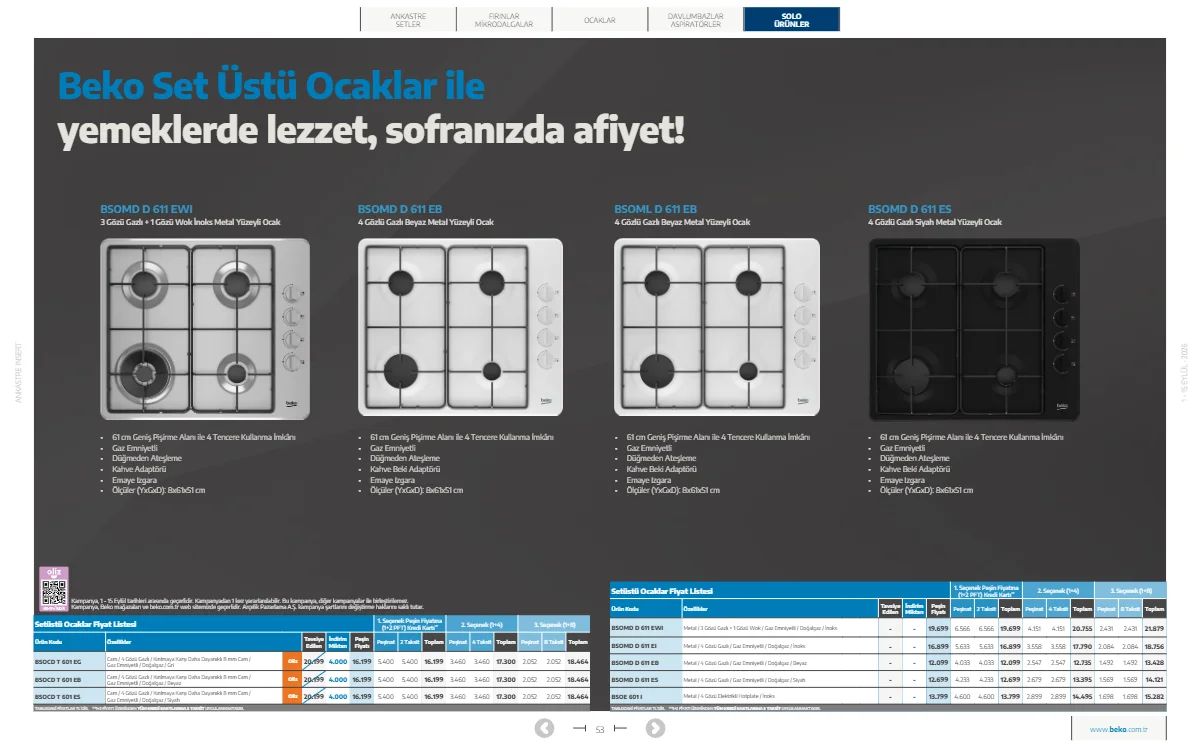 1 Eylül Beko Kataloğu 2026 Sayfa 53
